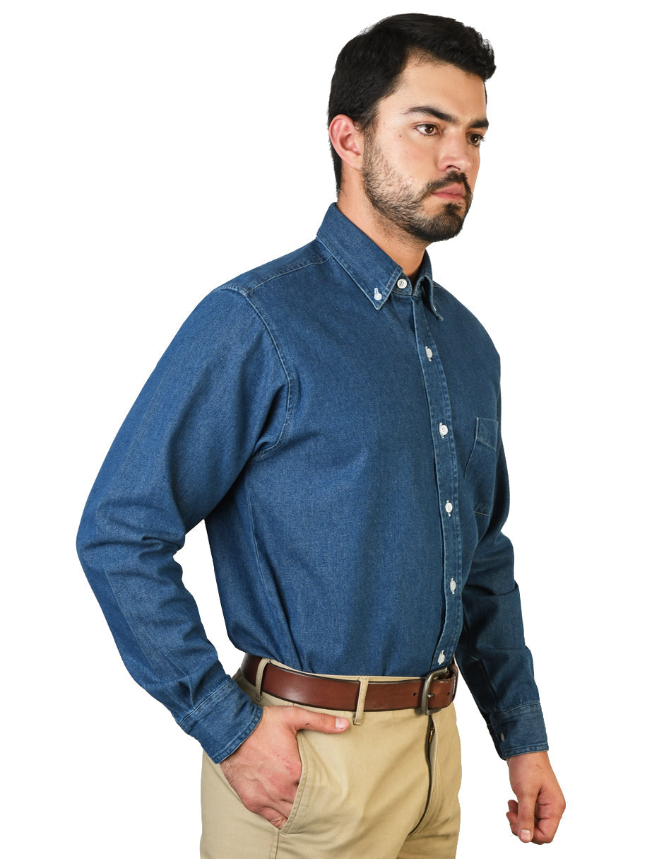 Camisa Mezclilla Doble Stone A0085