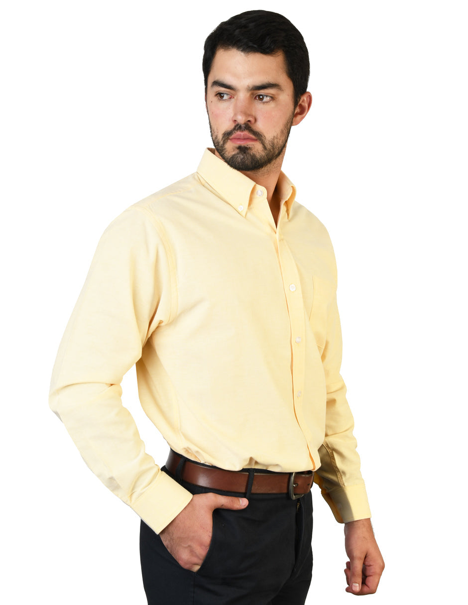 Camisa Oxford Ingles Amarillo