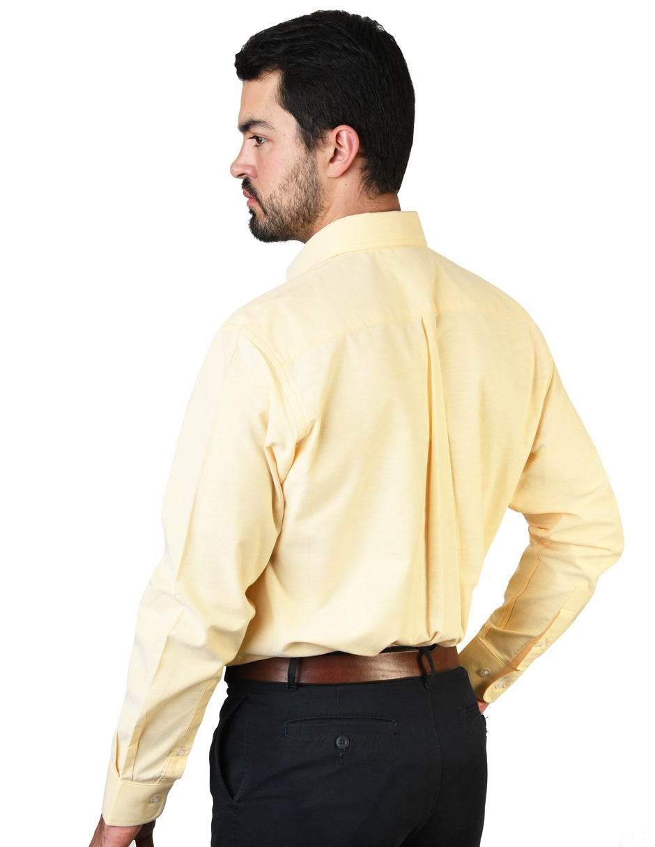 Camisa Oxford Ingles Amarillo