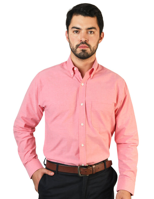 Camisa Oxford Ingles Coral