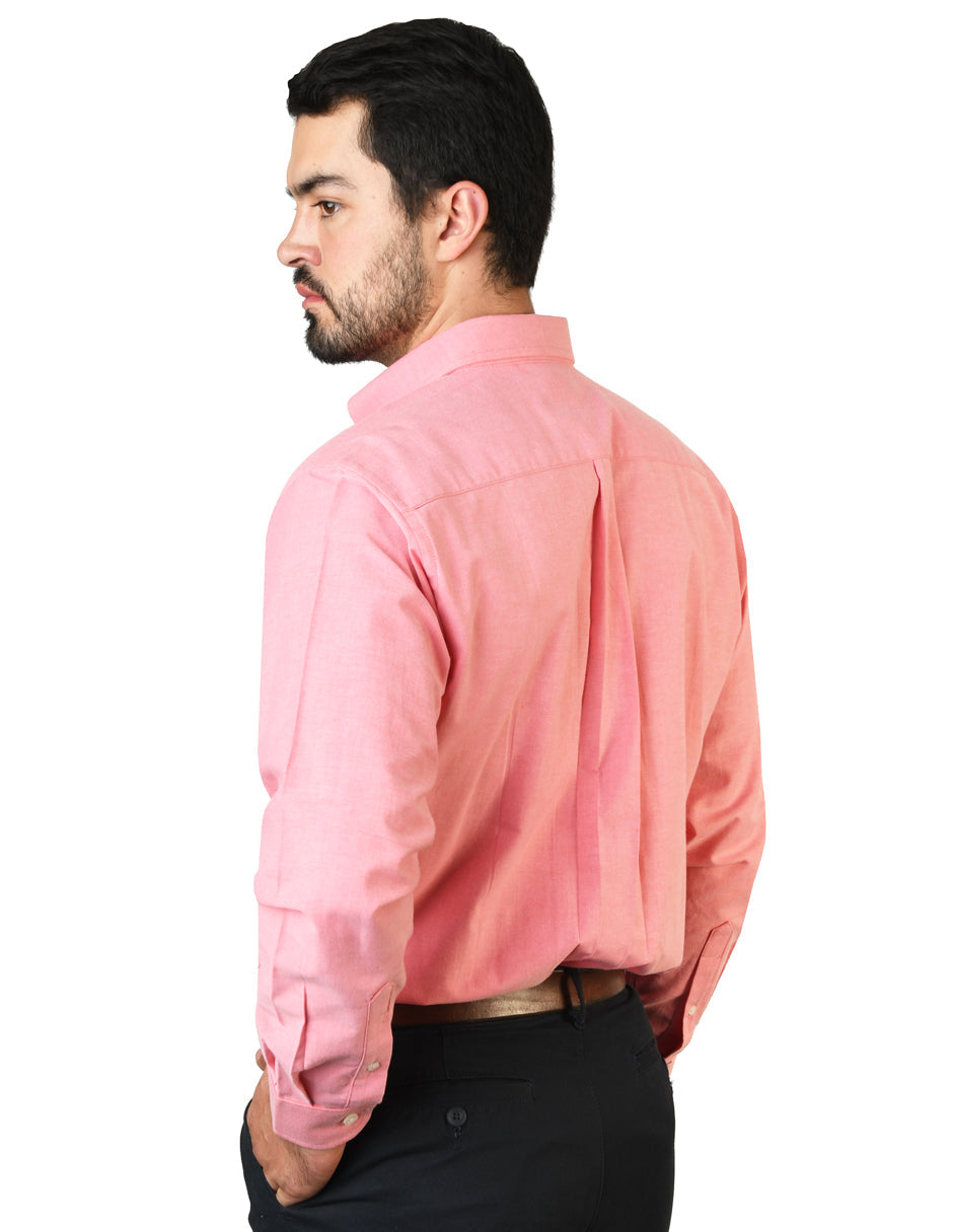 Camisa Oxford Ingles Coral