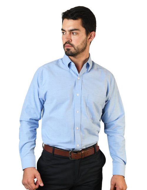 Camisa Oxford Ingles Marino