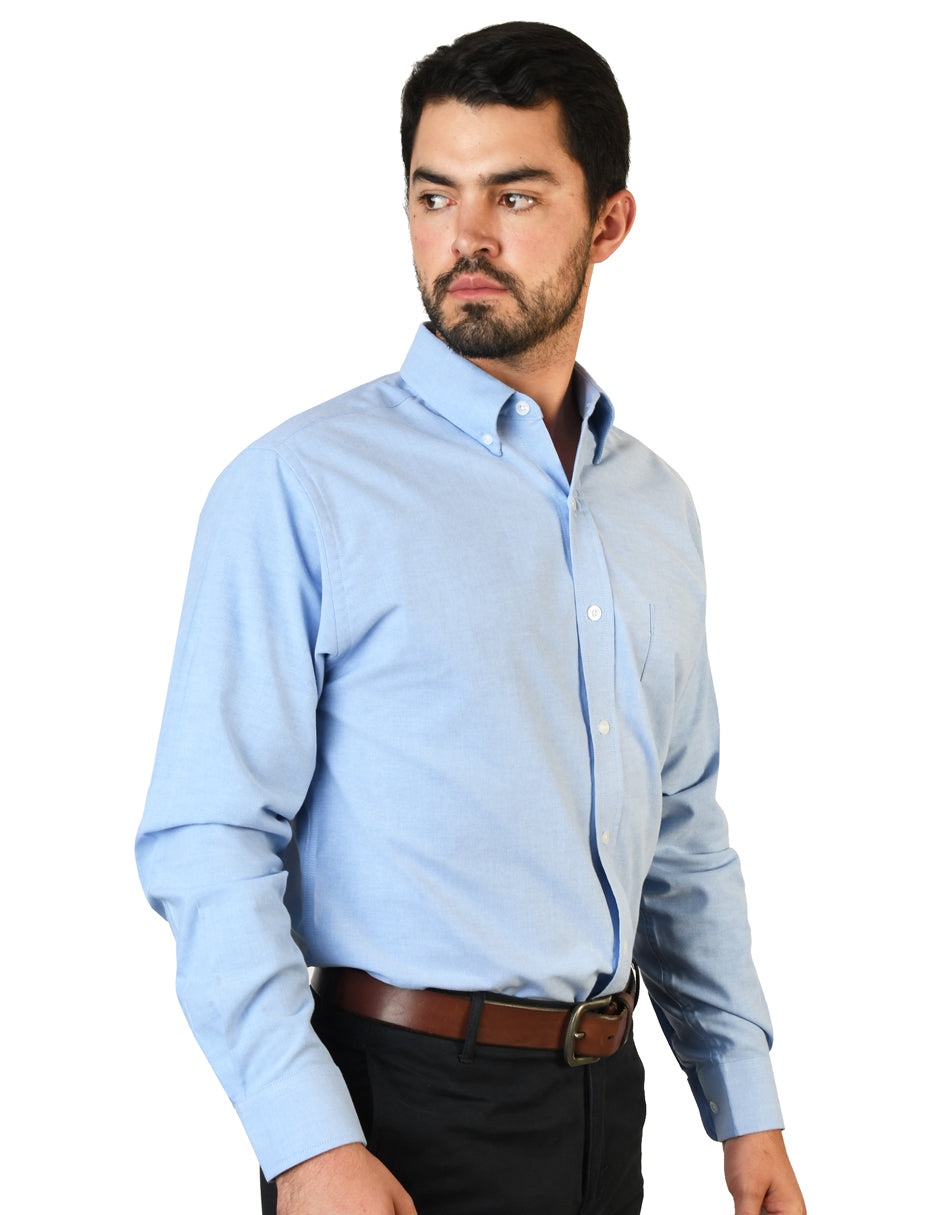 Camisa Oxford Ingles Marino