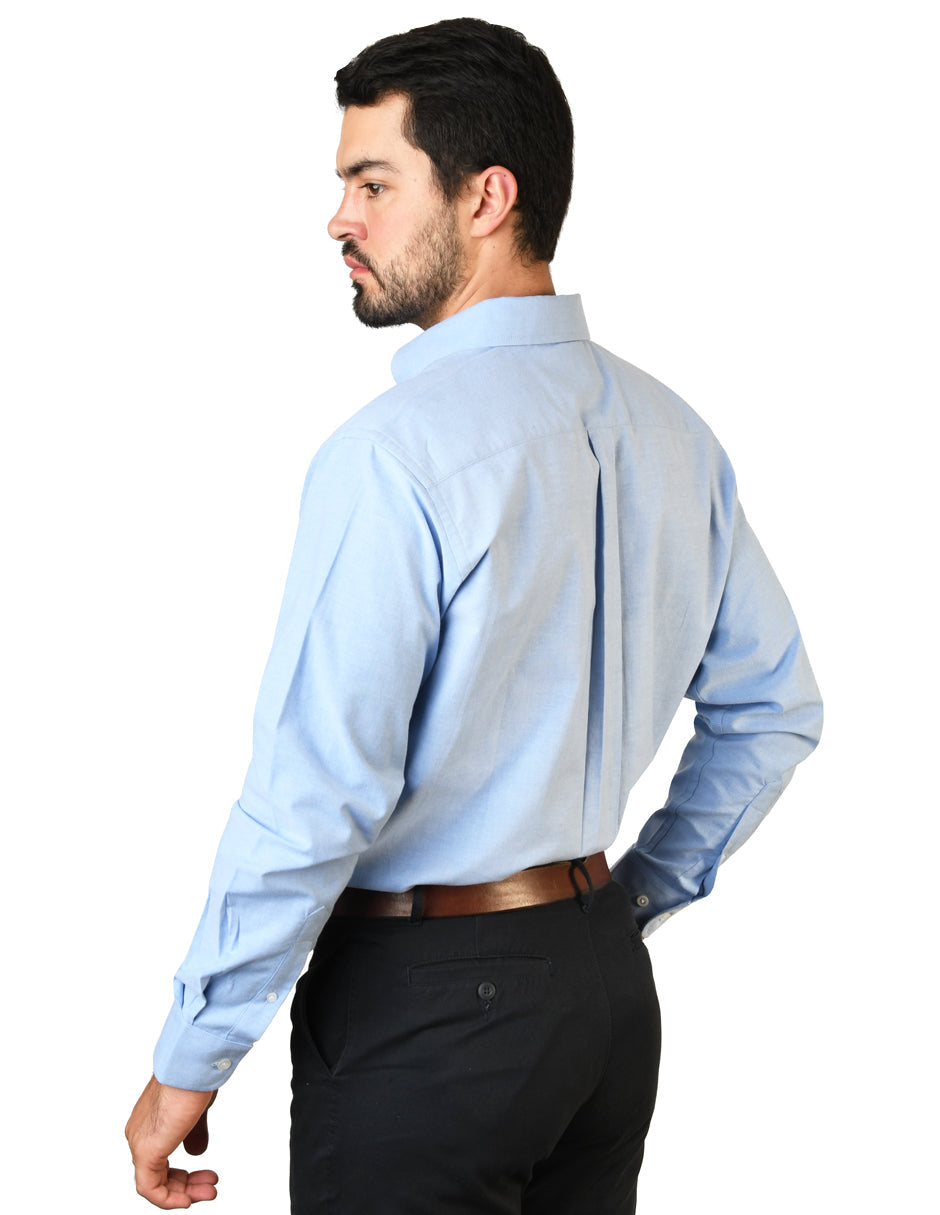 Camisa Oxford Ingles Marino