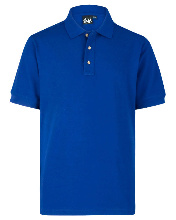 Azul Rey Camisa Con Tela De Polo Playera Tipo Polo Premium Para