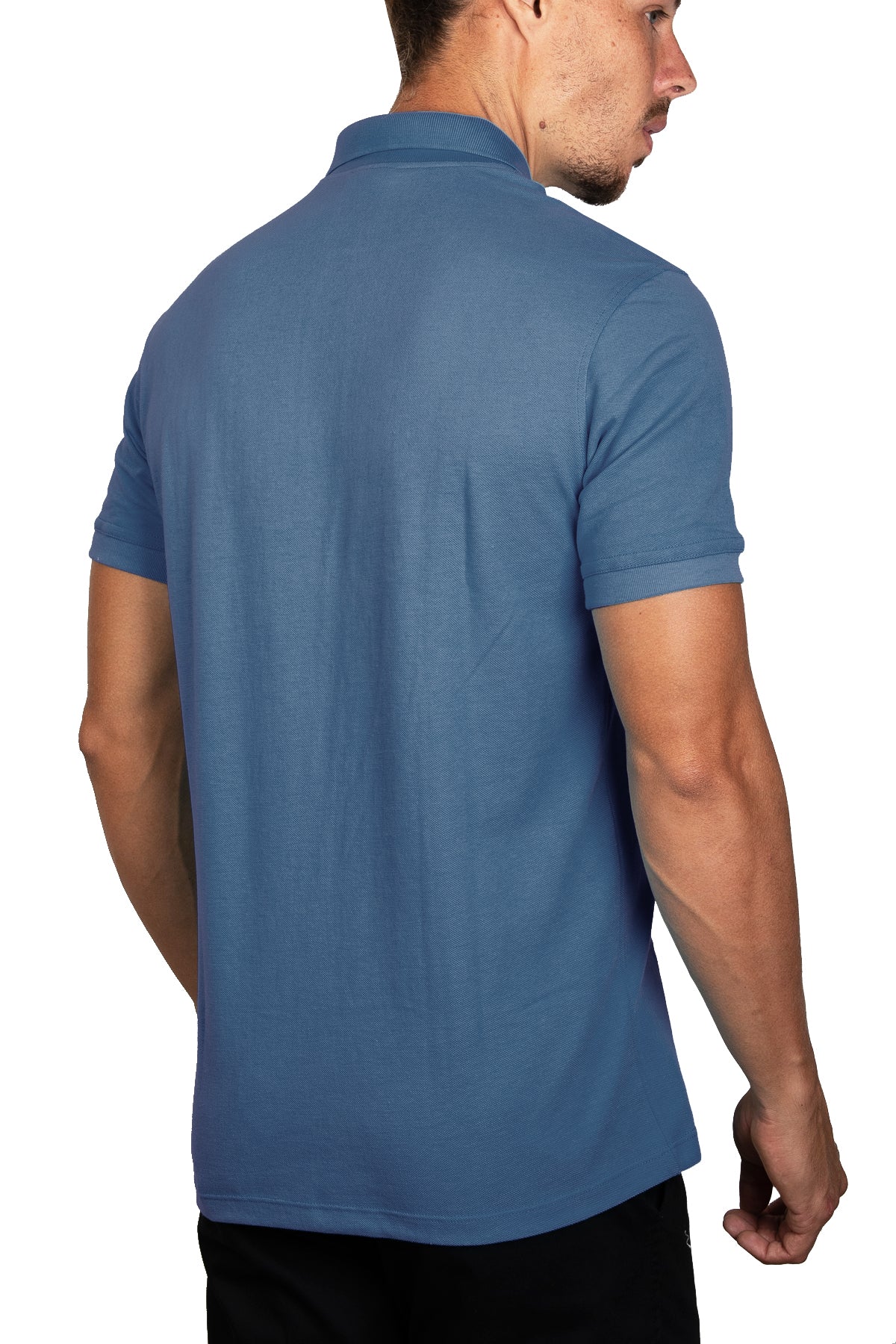 Playera Polo Azul Acero