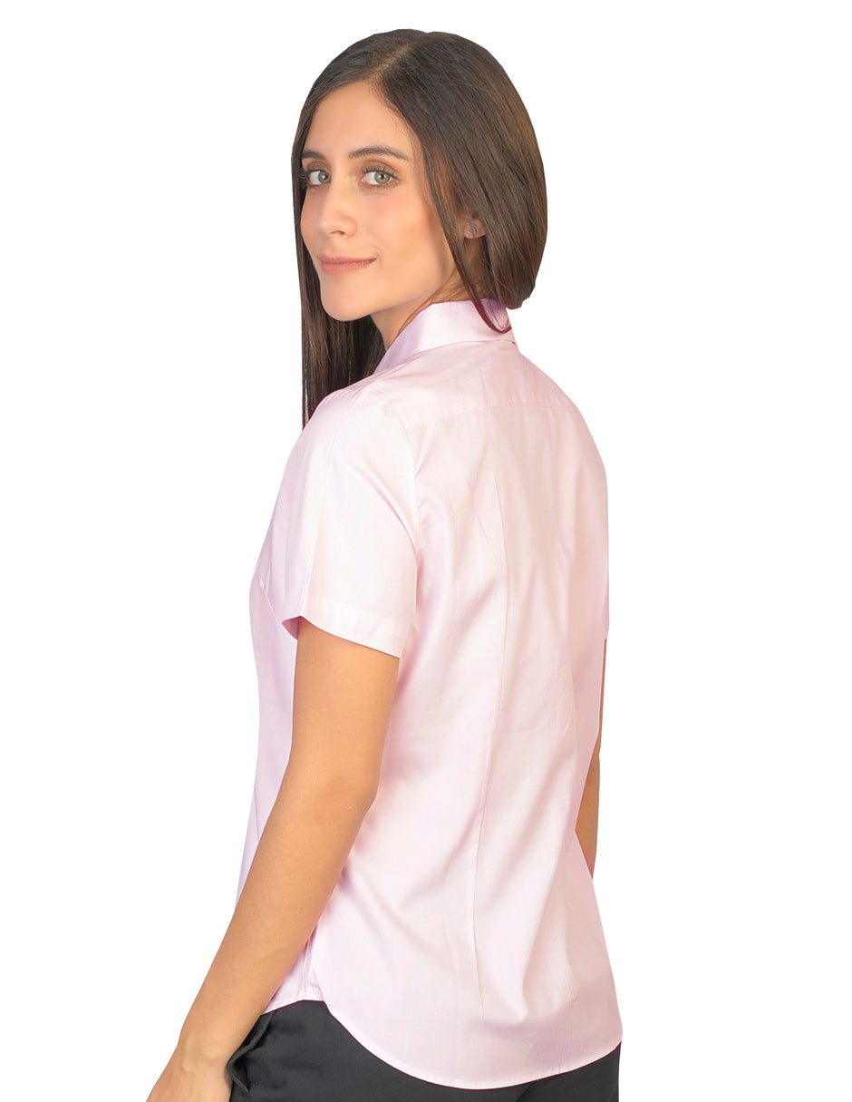 Blusa Oxford Rosa