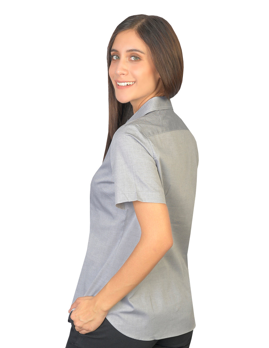 Blusa Oxford Pin Point Negro