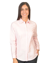 Blusa Oxford Pin Point Rosa