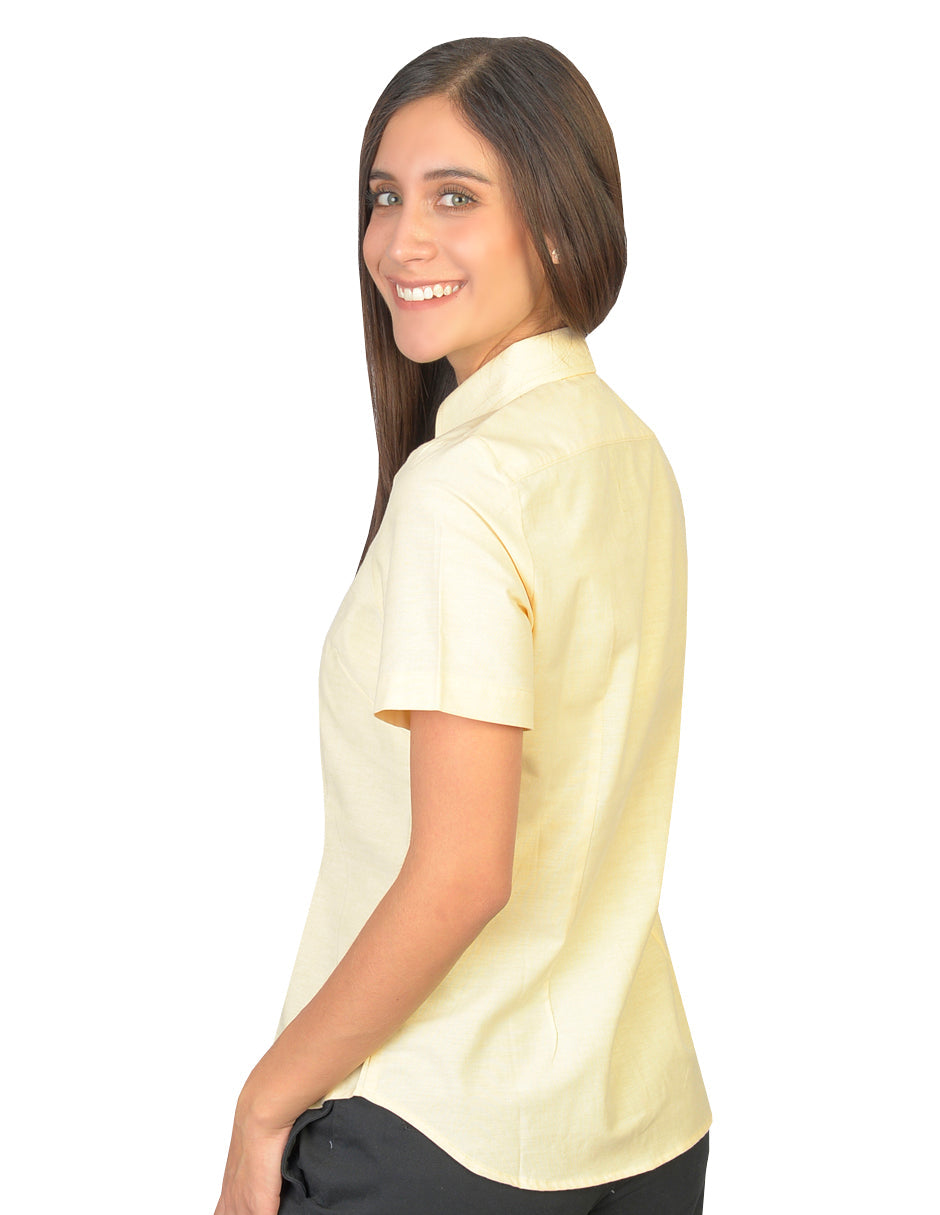 Blusa Oxford Ingles Amarillo