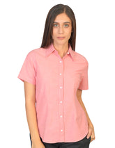 Blusa Oxford Ingles Coral