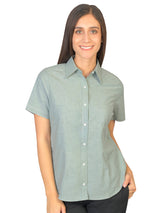 Blusa Oxford Ingles Pasto