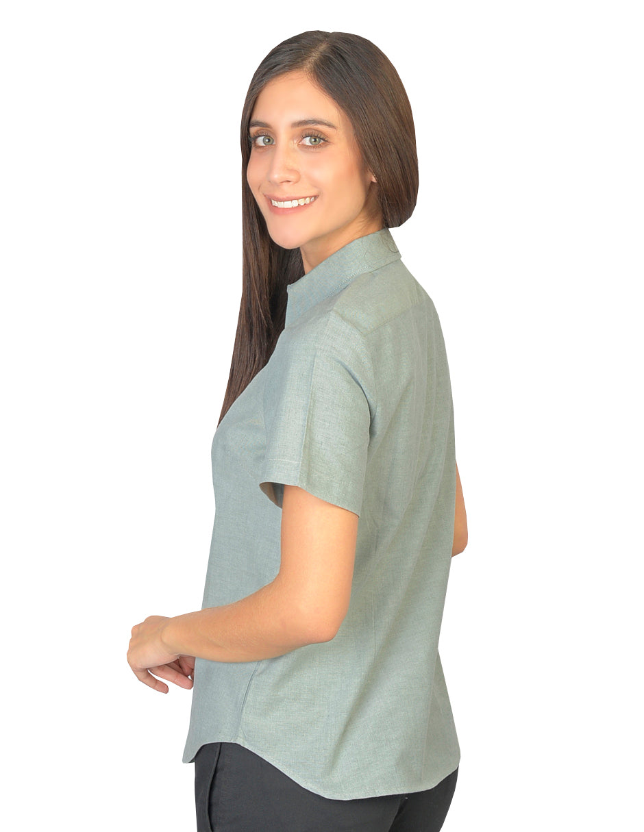 Blusa Oxford Ingles Pasto