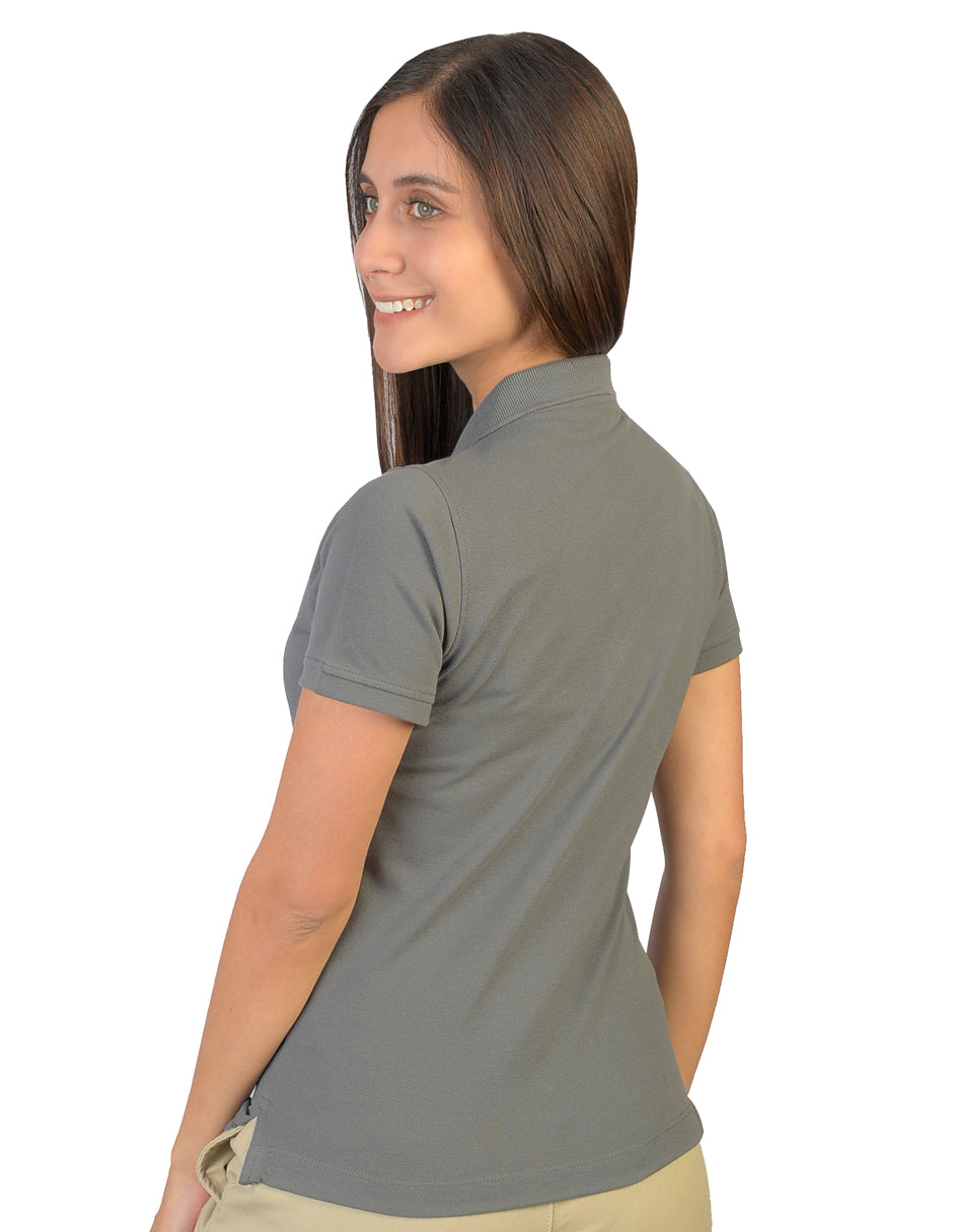 Playera Polo plomo