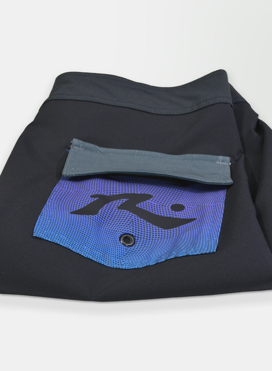 Boardshort Rusty 9 Pulgadas Negro ZP035