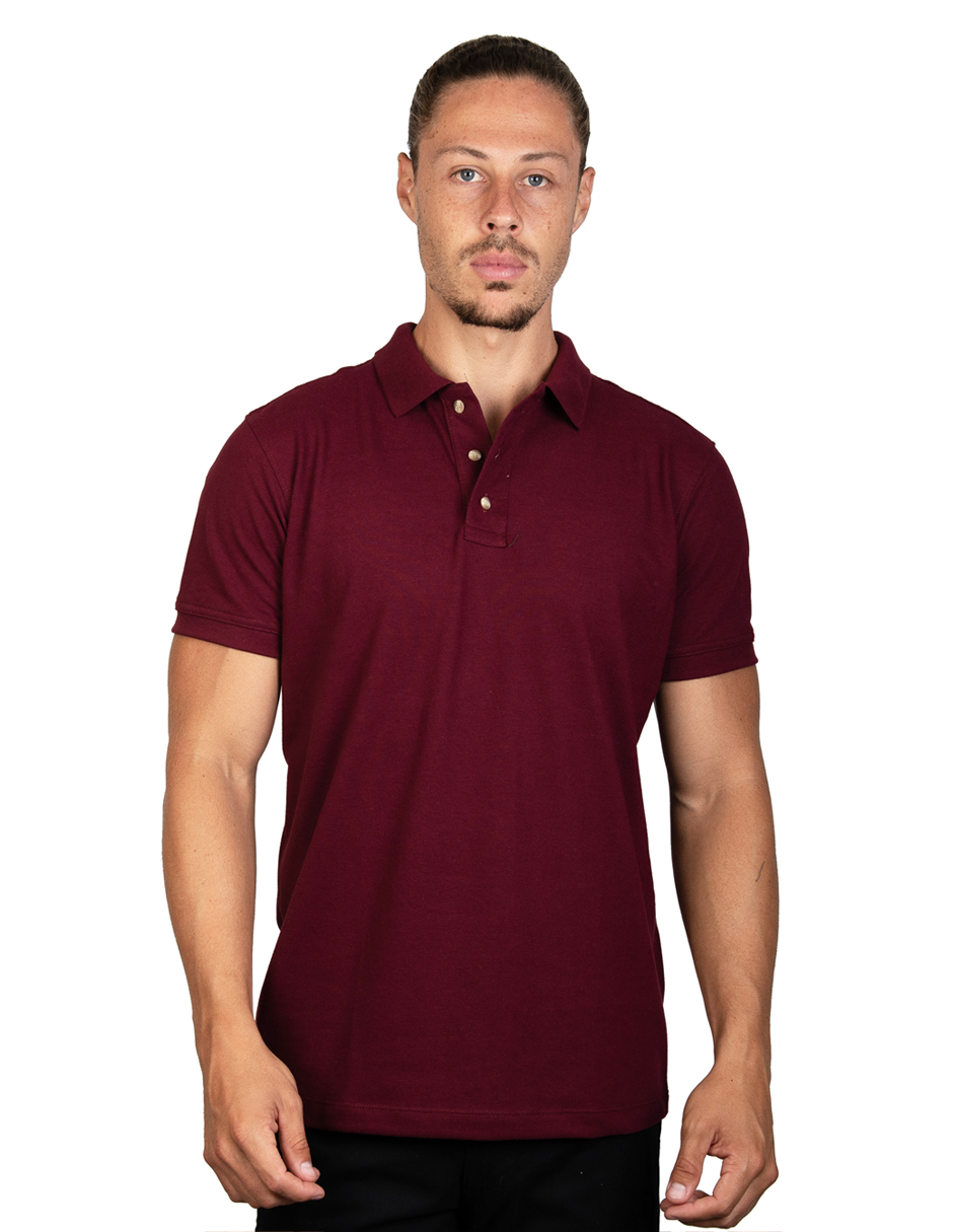 Polo Color Vino Tinto Playera Tipo Polo Vino Playera Polo Color