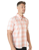 Camisa Cuadros Naranja C1715