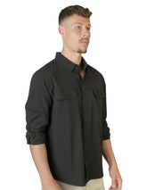 Camisa Lisa Negro C1755