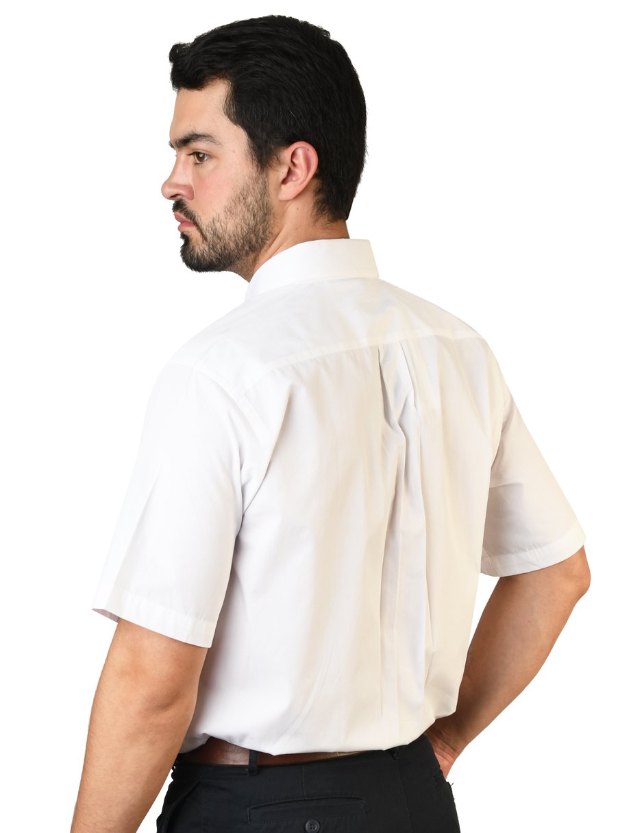 CAMISA MANGA CORTA POPELINA ELITE BLANCO