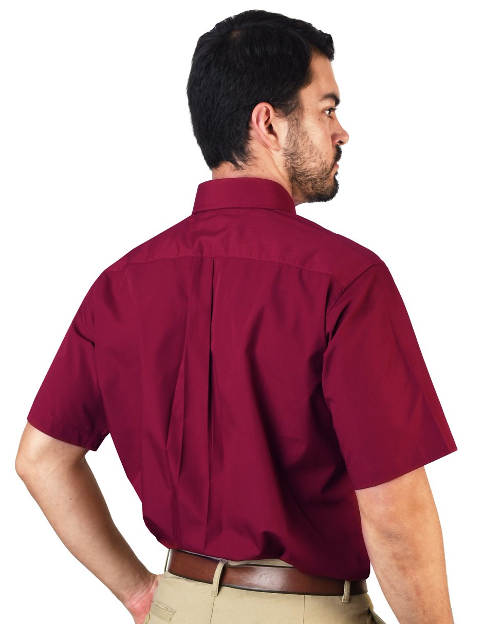 CAMISA MANGA CORTA POPELINA ELITE TINTO