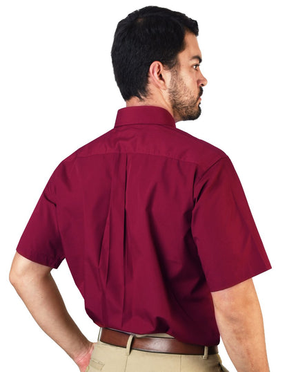 CAMISA MANGA CORTA POPELINA ELITE TINTO