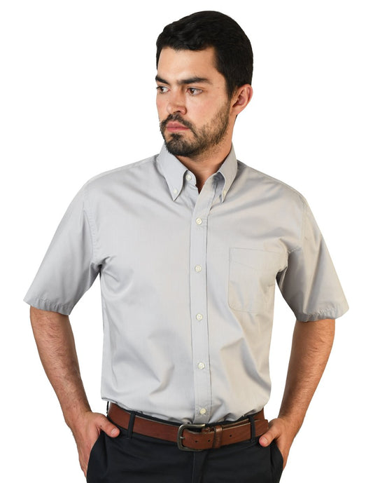 CAMISA SORRENTO GRIS MANGA CORTA