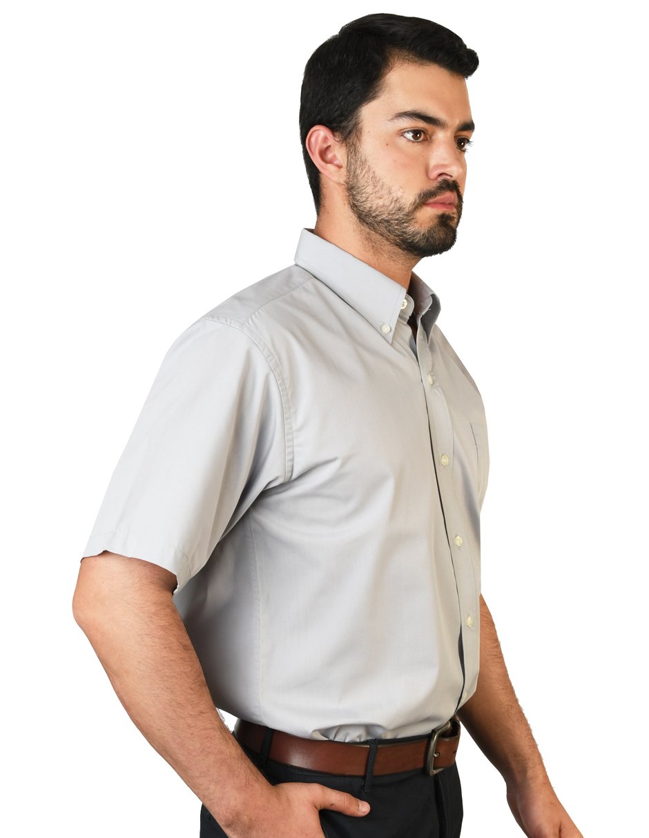 CAMISA SORRENTO GRIS MANGA CORTA