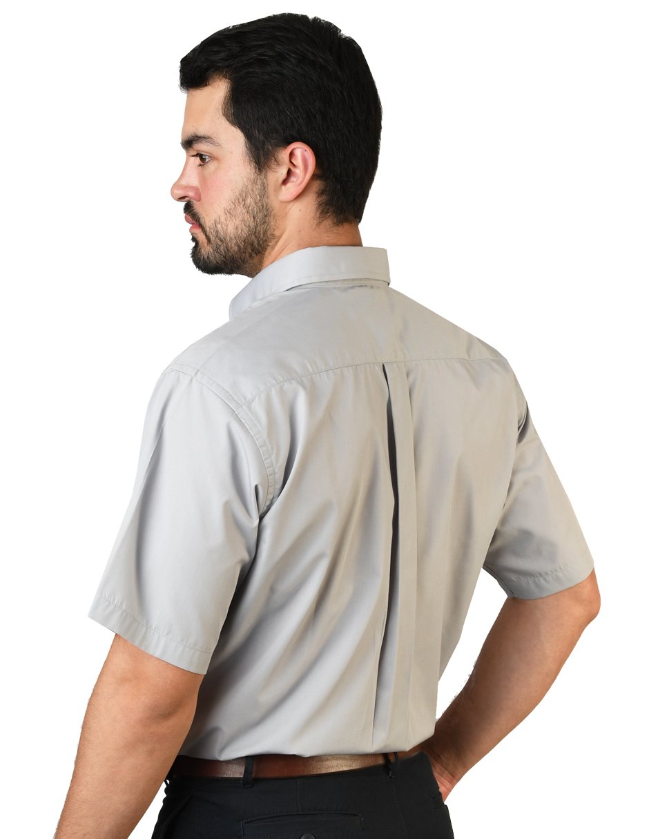 CAMISA SORRENTO GRIS MANGA CORTA