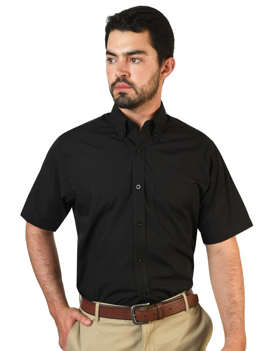 CAMISA SORRENTO NEGRO MANGA CORTA