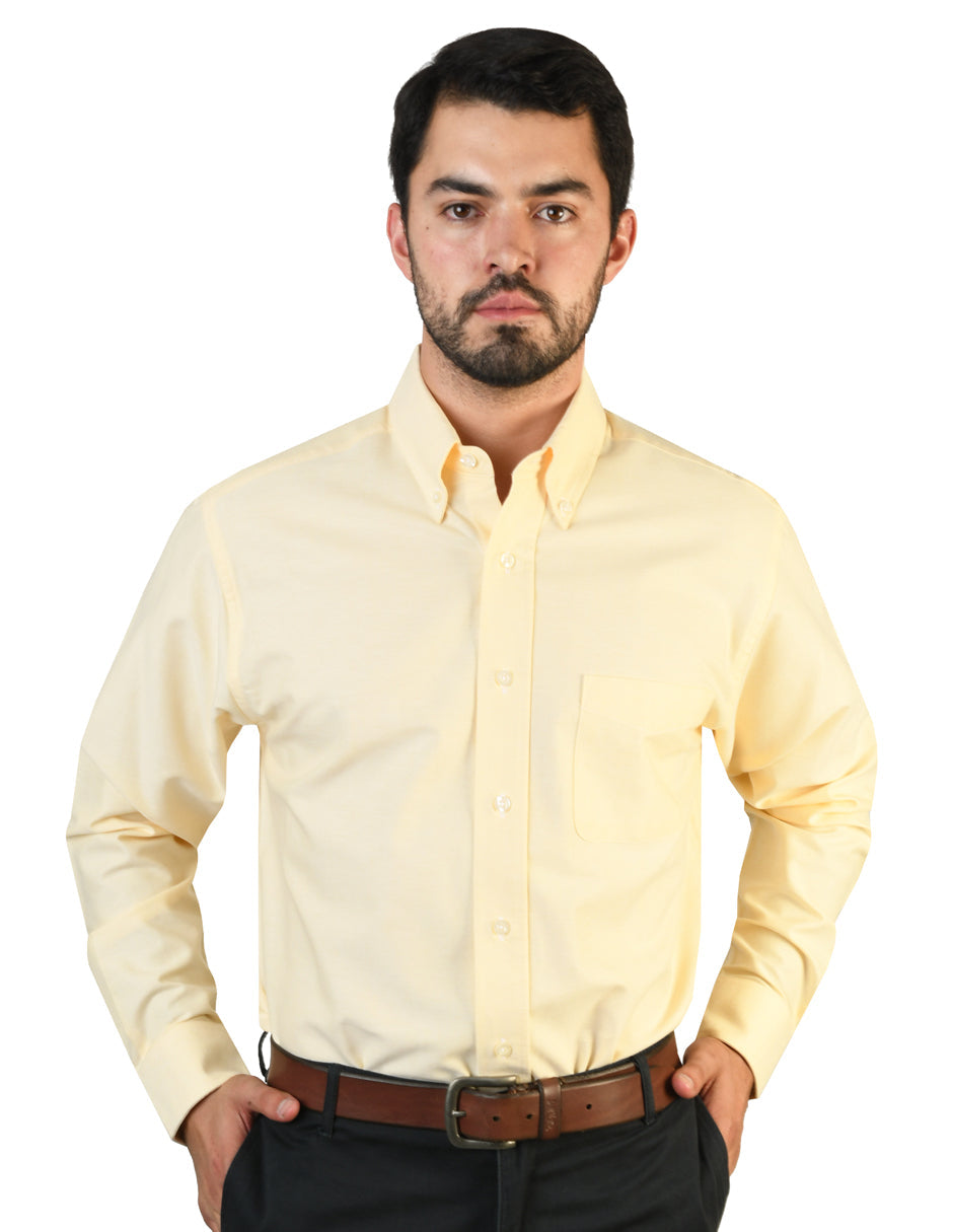 Camisa Oxford Amarillo