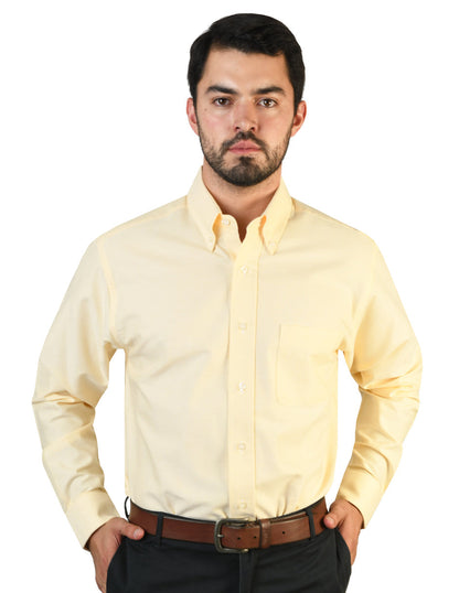 Camisa Oxford Amarillo