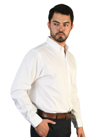 Camisa Oxford Pin Point Blanco