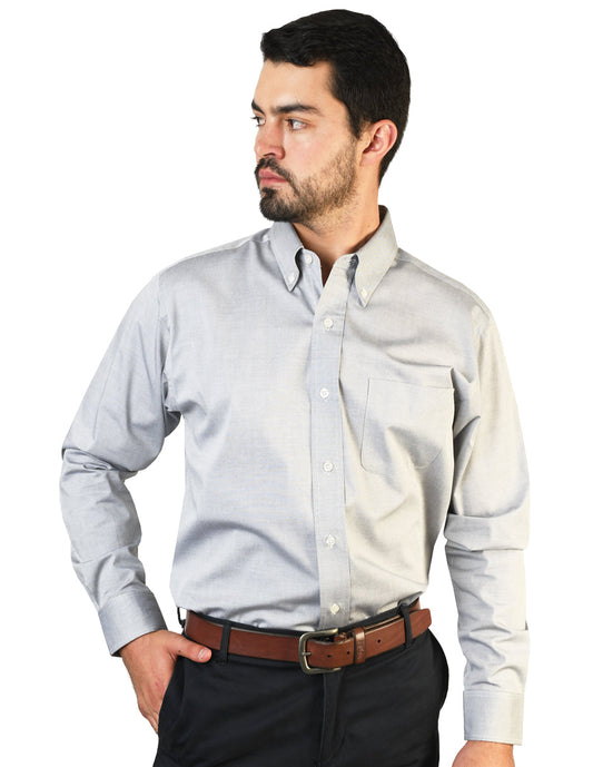 Camisa Oxford Pin Point Negro