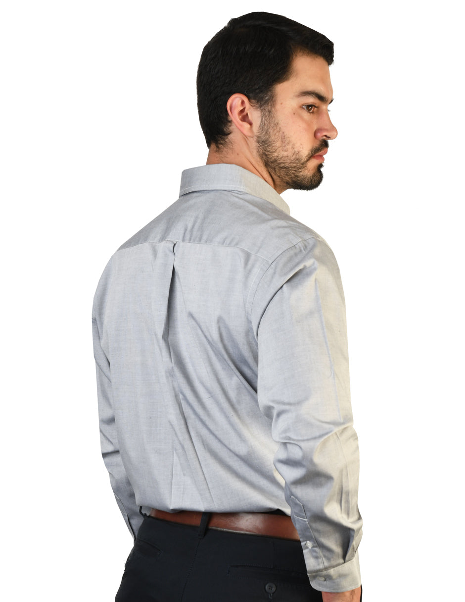Camisa Oxford Pin Point Negro