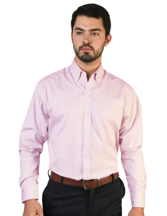 Camisa Oxford Pin Point Rosa