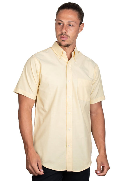 CAMISA MANGA CORTA OXFORD ITALIANO AMARILLO