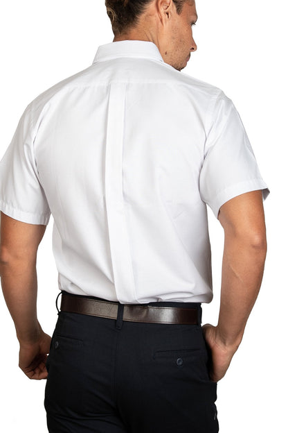 CAMISA MANGA CORTA OXFORD ITALIANO BLANCO