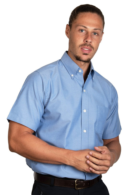 CAMISA MANGA CORTA OXFORD ITALIANO MARINO