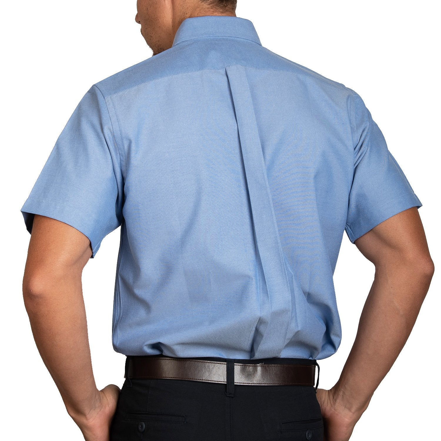 CAMISA MANGA CORTA OXFORD ITALIANO MARINO