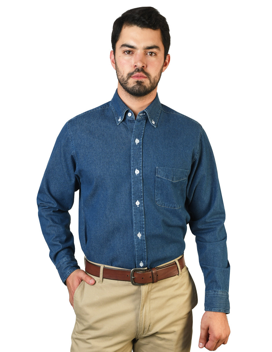 Camisa Mezclilla Doble Stone A0085
