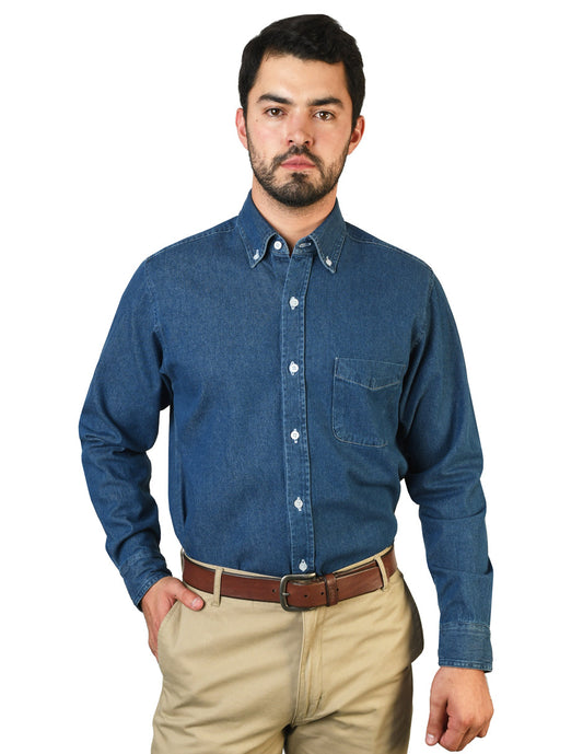 Camisa Mezclilla Doble Stone A0085