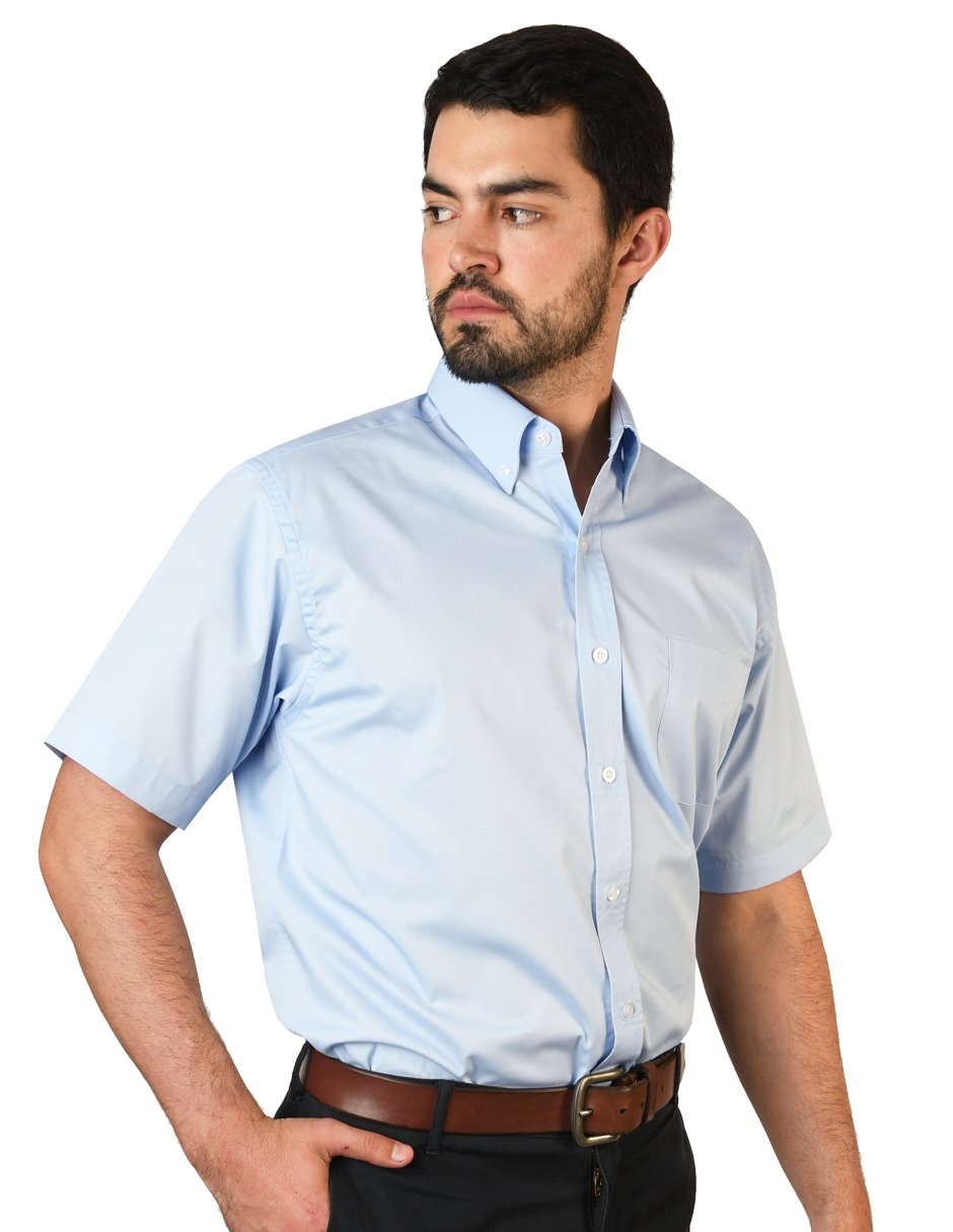 CAMISA FLORENCIA CIELO MANGA CORTA