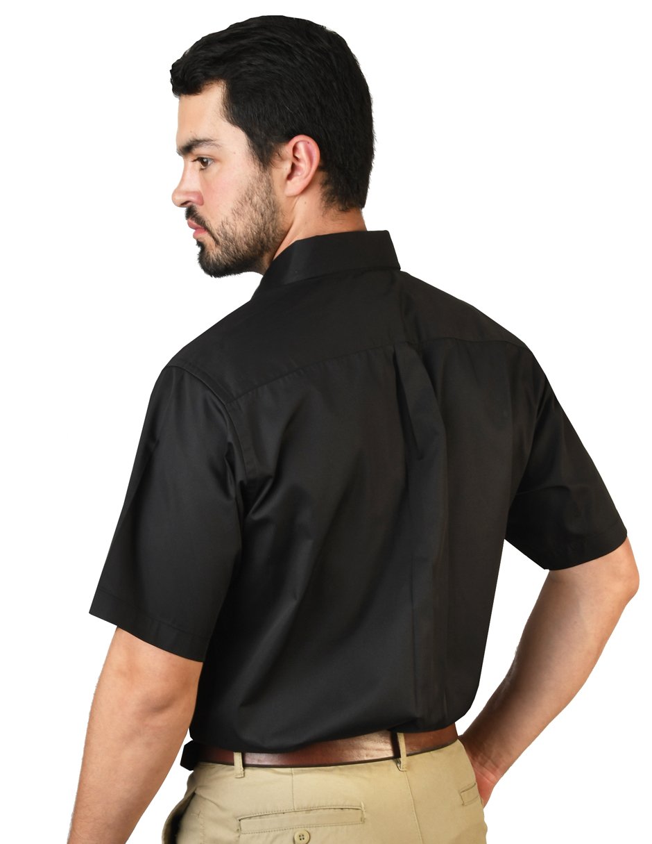 CAMISA FLORENCIA NEGRO MANGA CORTA