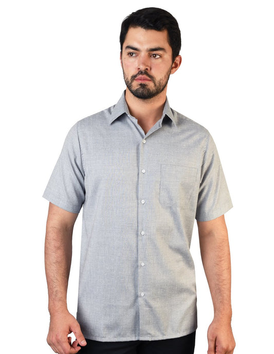 CAMISA LINO CANCUN MARINO MANGA CORTA