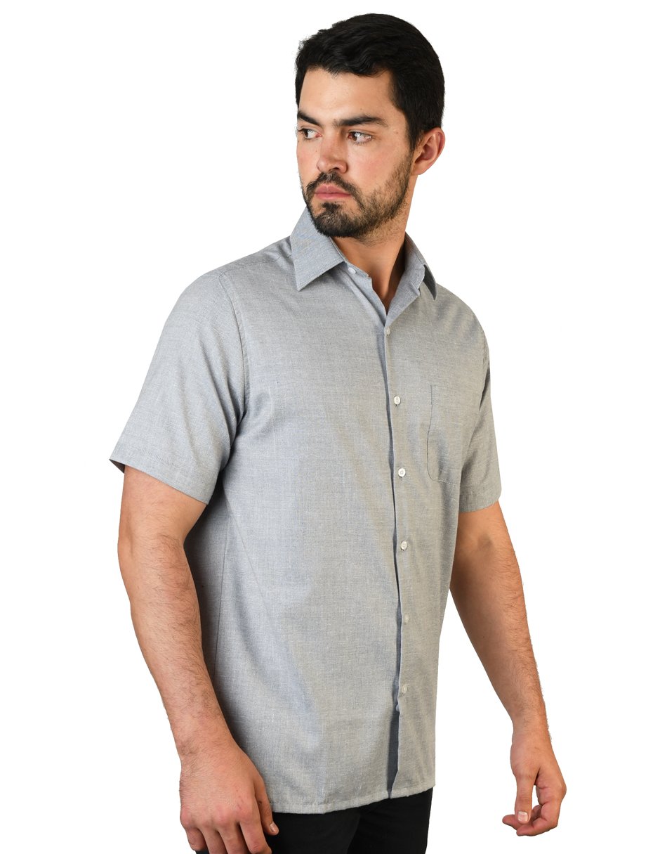 CAMISA LINO CANCUN MARINO MANGA CORTA