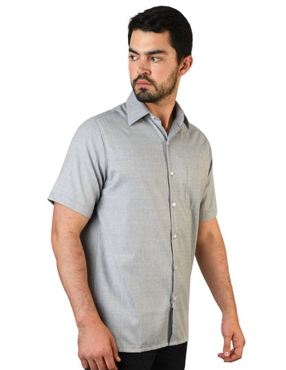 CAMISA LINO CANCUN MARINO MANGA CORTA
