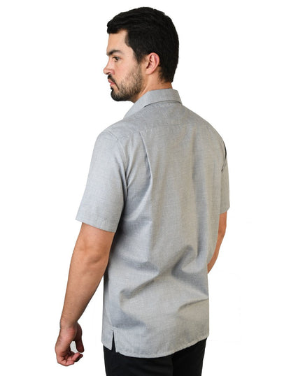 CAMISA LINO CANCUN MARINO MANGA CORTA