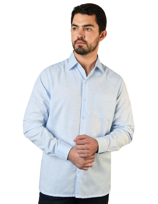 Camisa Lino Cancun Cielo