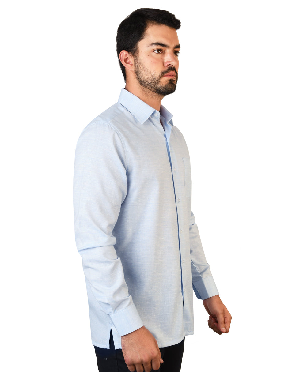 Camisa Lino Cancun Cielo