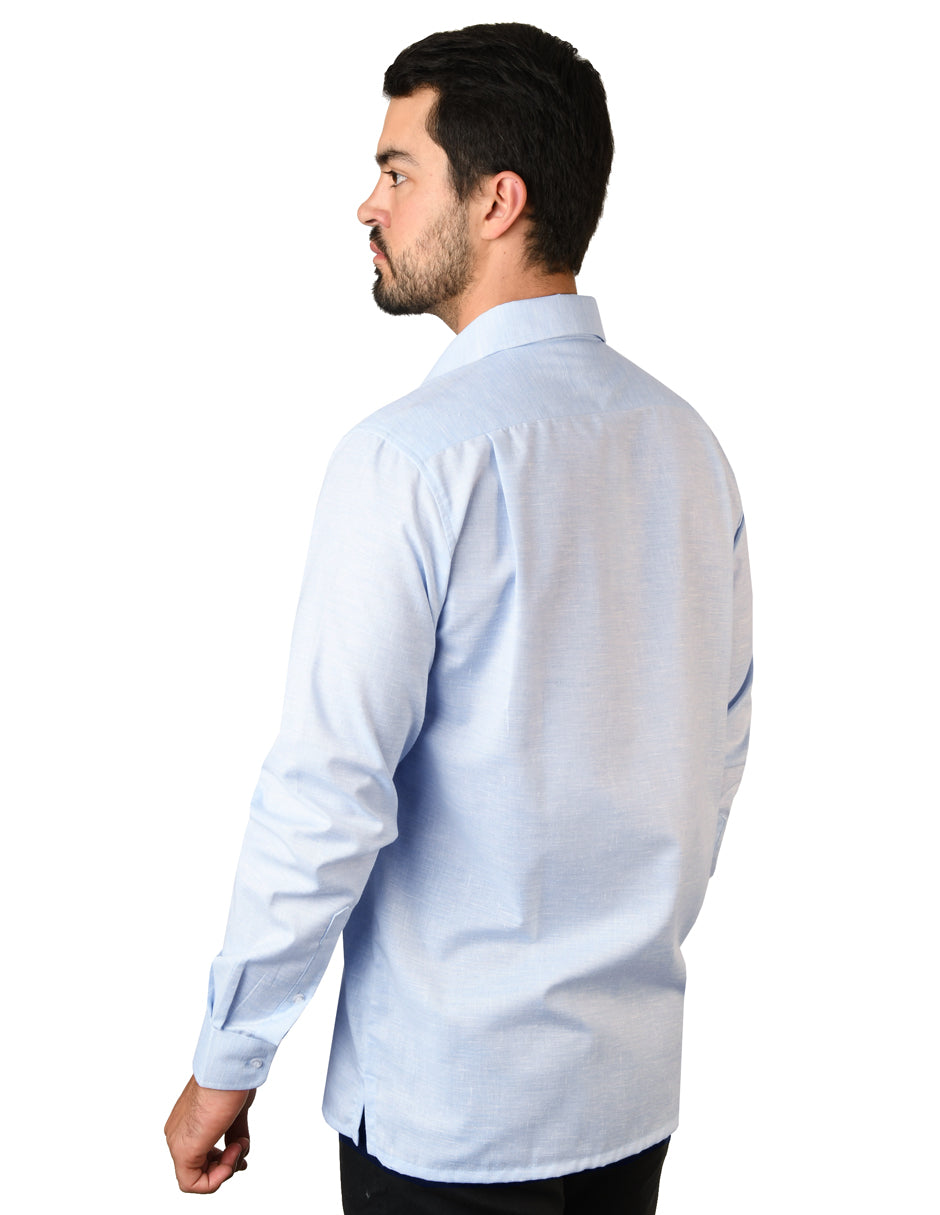 Camisa Lino Cancun Cielo